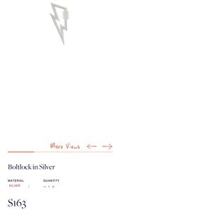 Marla Aaron Boltlock in Silver * New